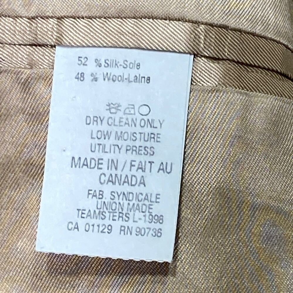 Lauren Ralph Lauren Men 42R Blazer Sport Coat Wool Silk‎ Brown Umber Glenn Plaid - Picture 7 of 16